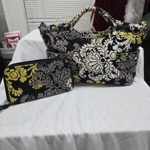 Vera Bradley Baroque Tote and Wallet Set
